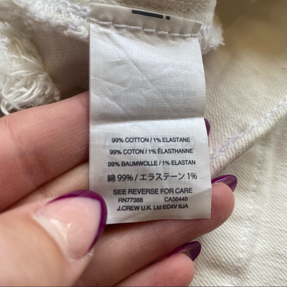 Madewell High Rise Denim Boyshorts in Tile White Size 28 - Picture 6 of 8